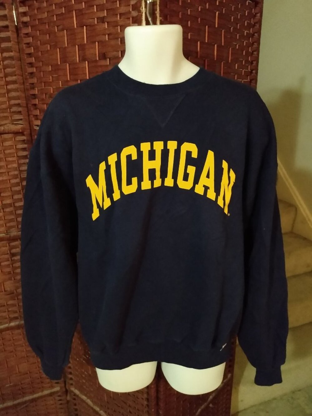 Vintage Russell Athletic University Of Michigan Sweatshirt XL Wolverines
